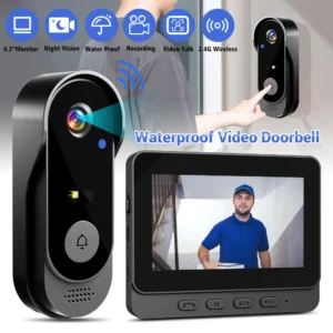 4.3Inch 2.4G Wireless Video Doorbell Camera