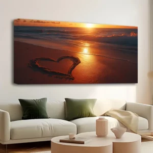 Sunset Ocean Beach Canvas art
