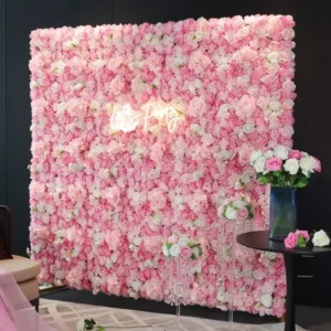 12PCS Artificial Flowers Roses Wall Panel 3D